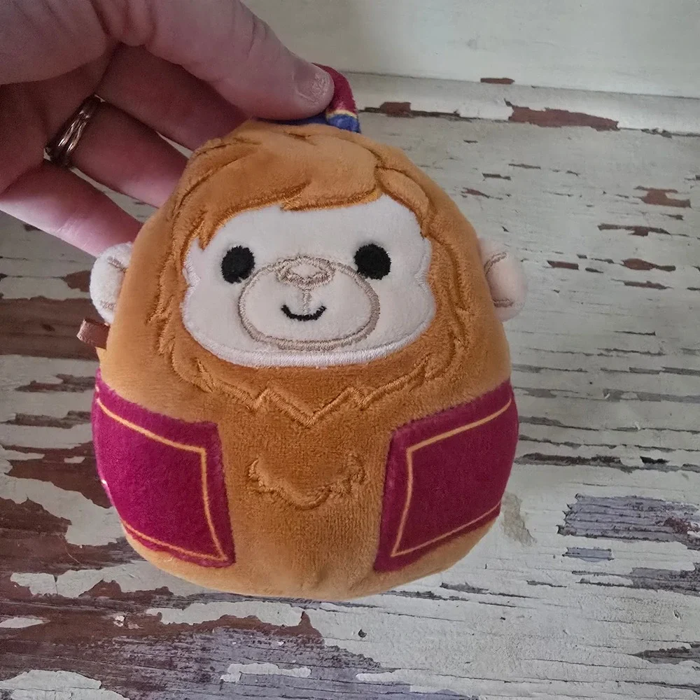 Disney Squishmallows Abu Monkey Aladdin 5 Inch Plush Kellytoy Brown Red Small‎